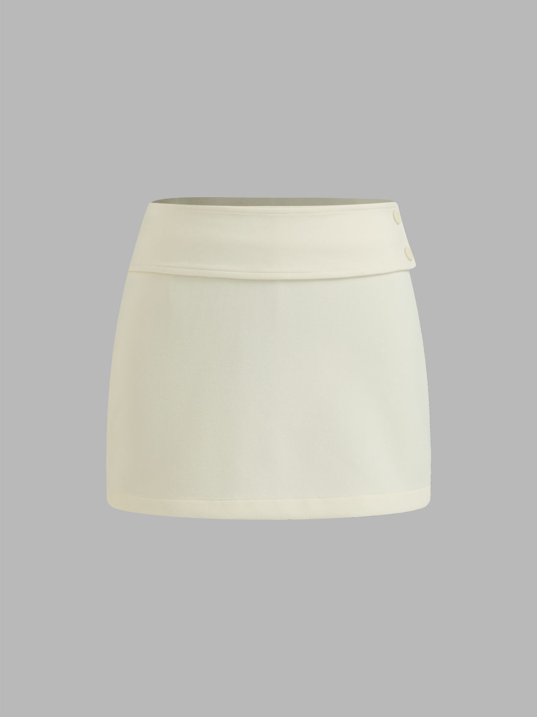 Niedrige Taille Solid Minirock