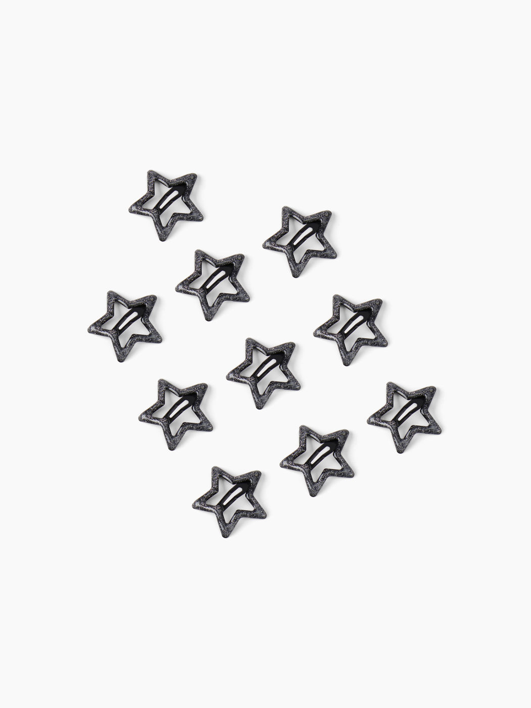 10pcs Glittering Star Shaped Small Hair Clips
