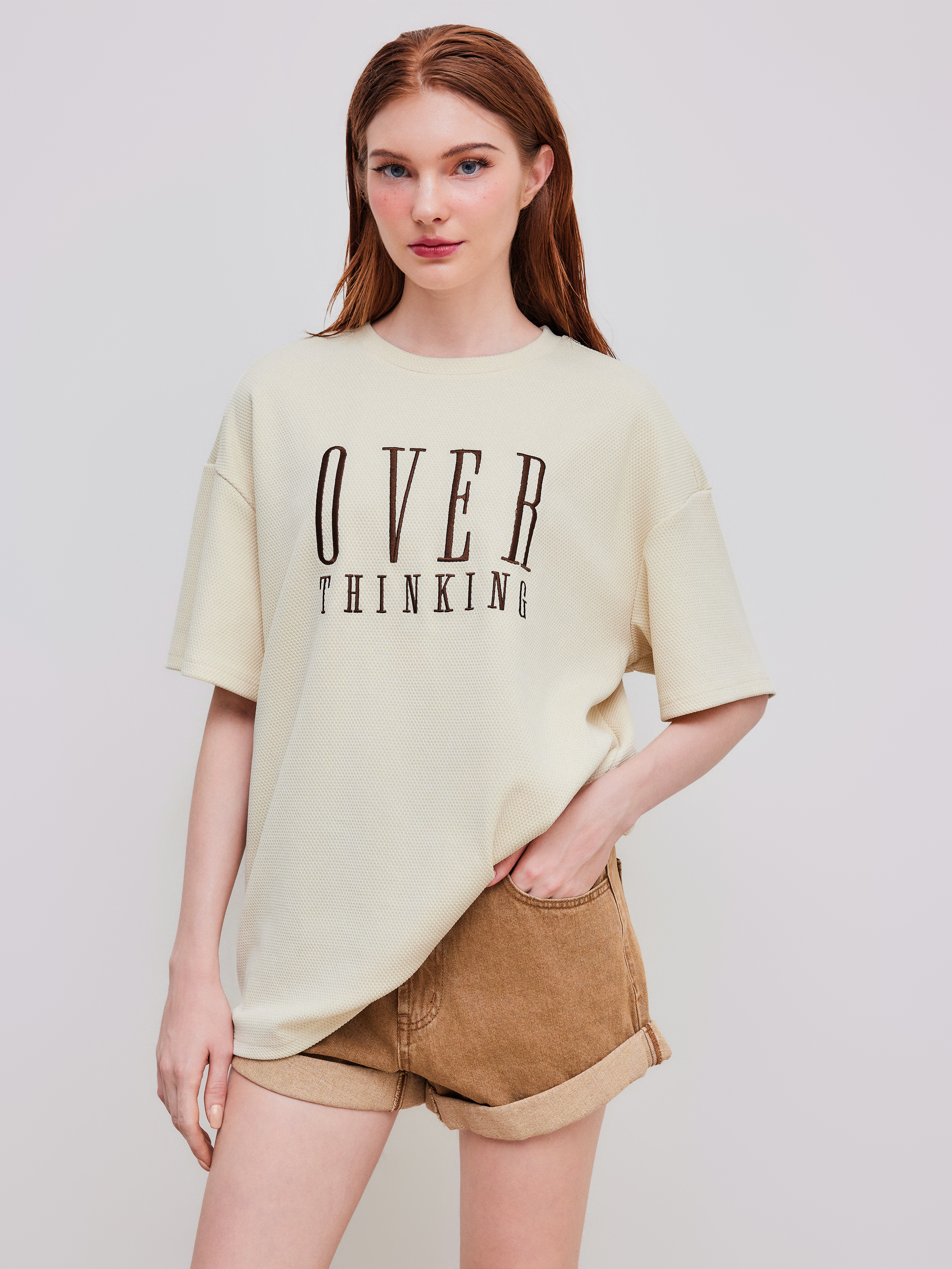 Graphic Tee Summer Tops Cute Tops Over Thinking Oversized