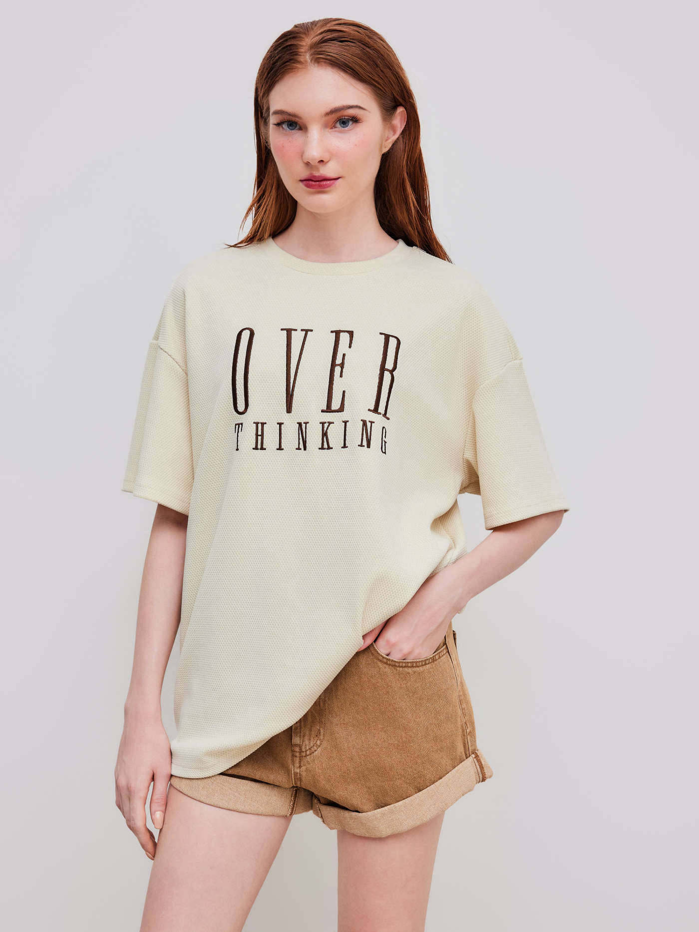 Over Thinking Oversized Graphic Tee