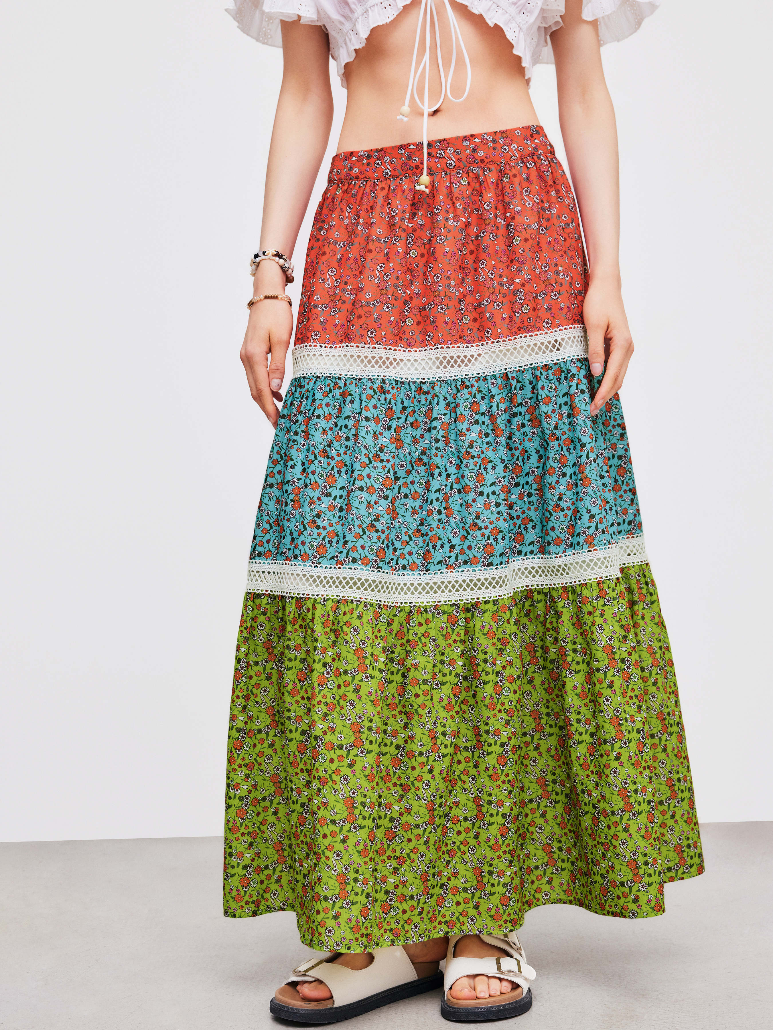 【GROVE】 FREYA LAYERED SKIRT / 追跡付 Crinkle Chiffon Double Layer Skirt – VOZ Apparel