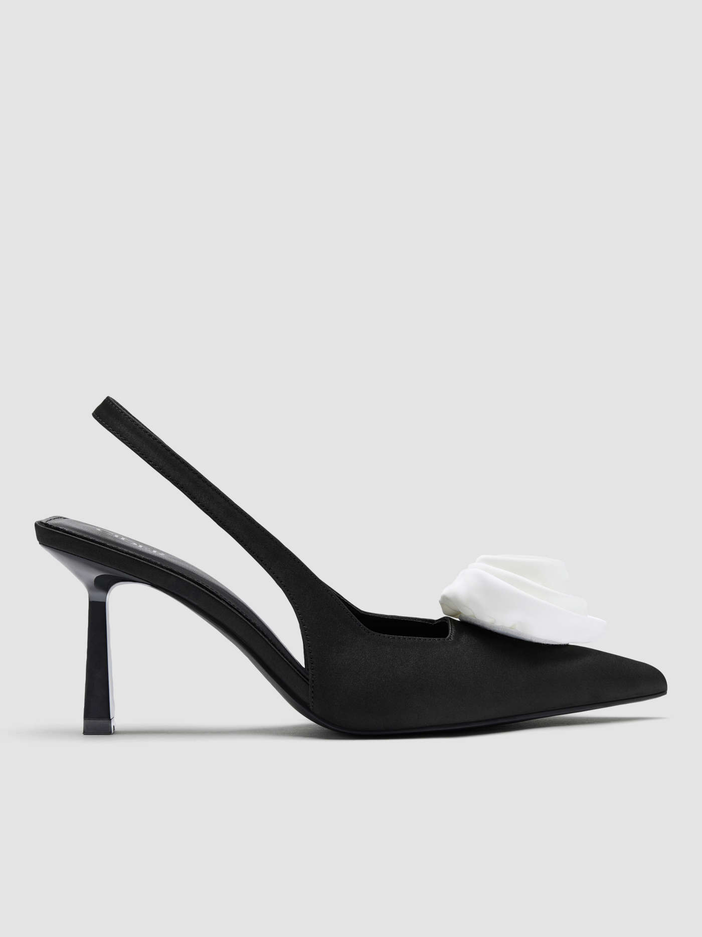 ROSE SATIN SLINGBACK HEELS