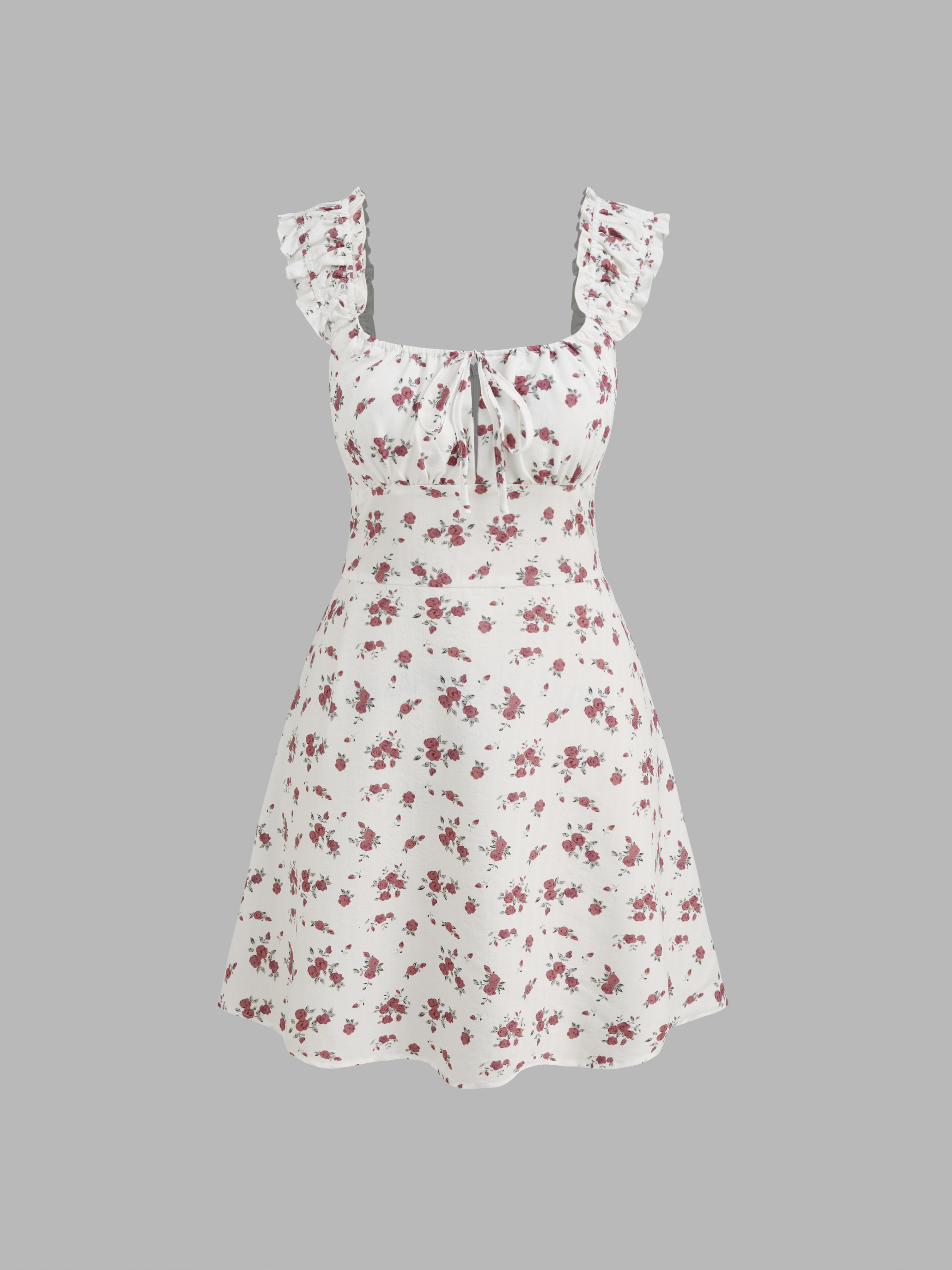 【Rest&Recreation】韓国人気★ RR SQUARE NECK MINI DRESS RR SQUARE NECK MINI DRESS - BEIGE - rest and recreation
