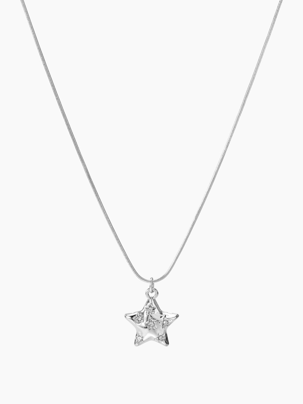 METALLIC STAR PENDANT NECKLACE