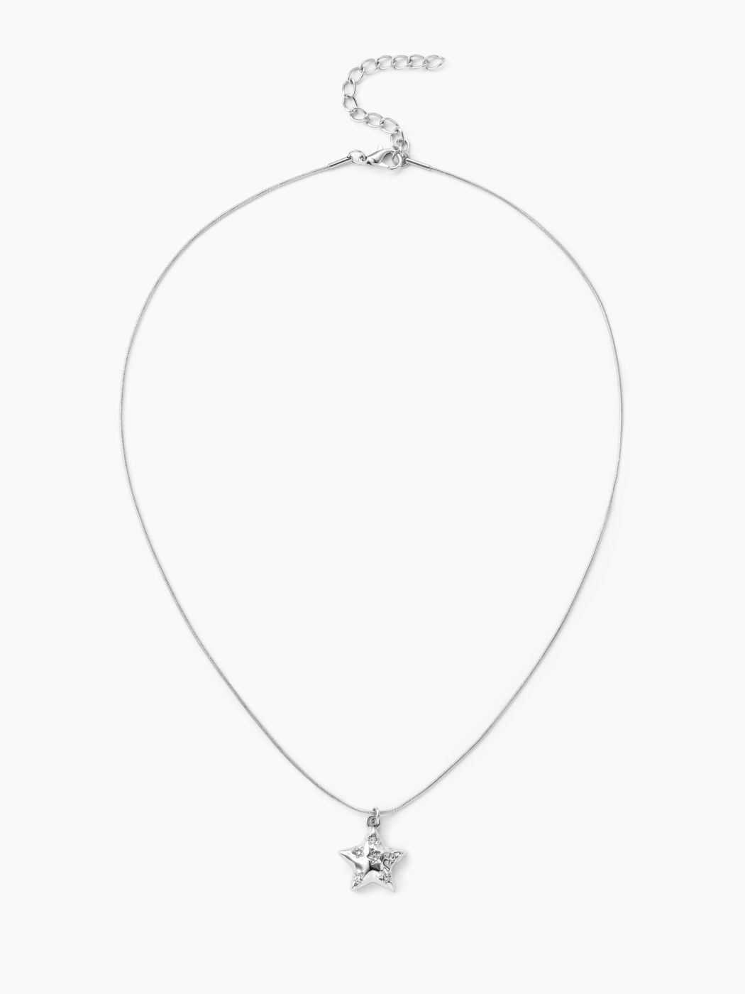 METALLIC STAR PENDANT NECKLACE