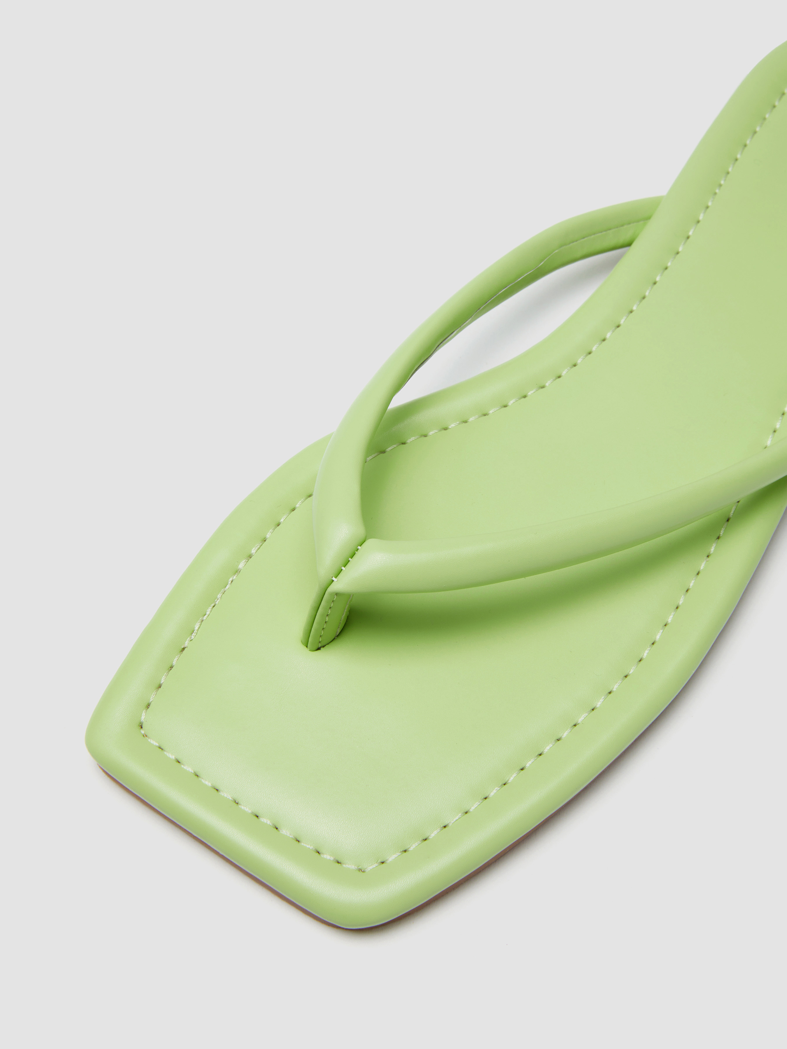Classic Square Toe Flip-flops For Daily Casual Outdoor