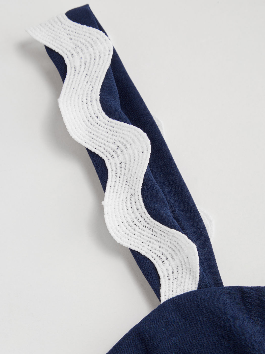 Square Neck Solid Contrast Binding Tiered Maxi Dress