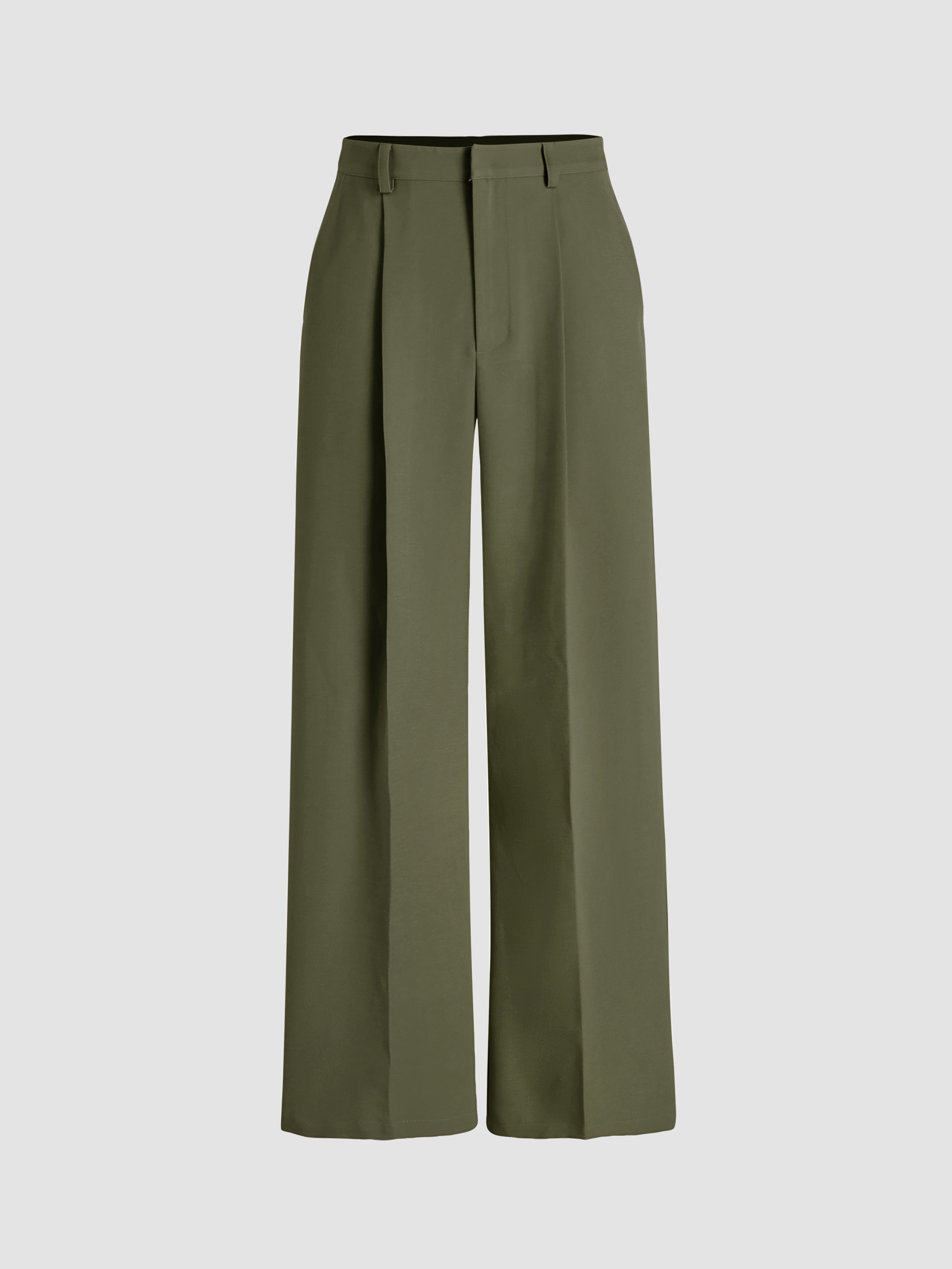 【COLOR iN ID】Petite pleated cotton pants Petite Cotton-Linen Pleated Wide-Leg Pants | Madewell
