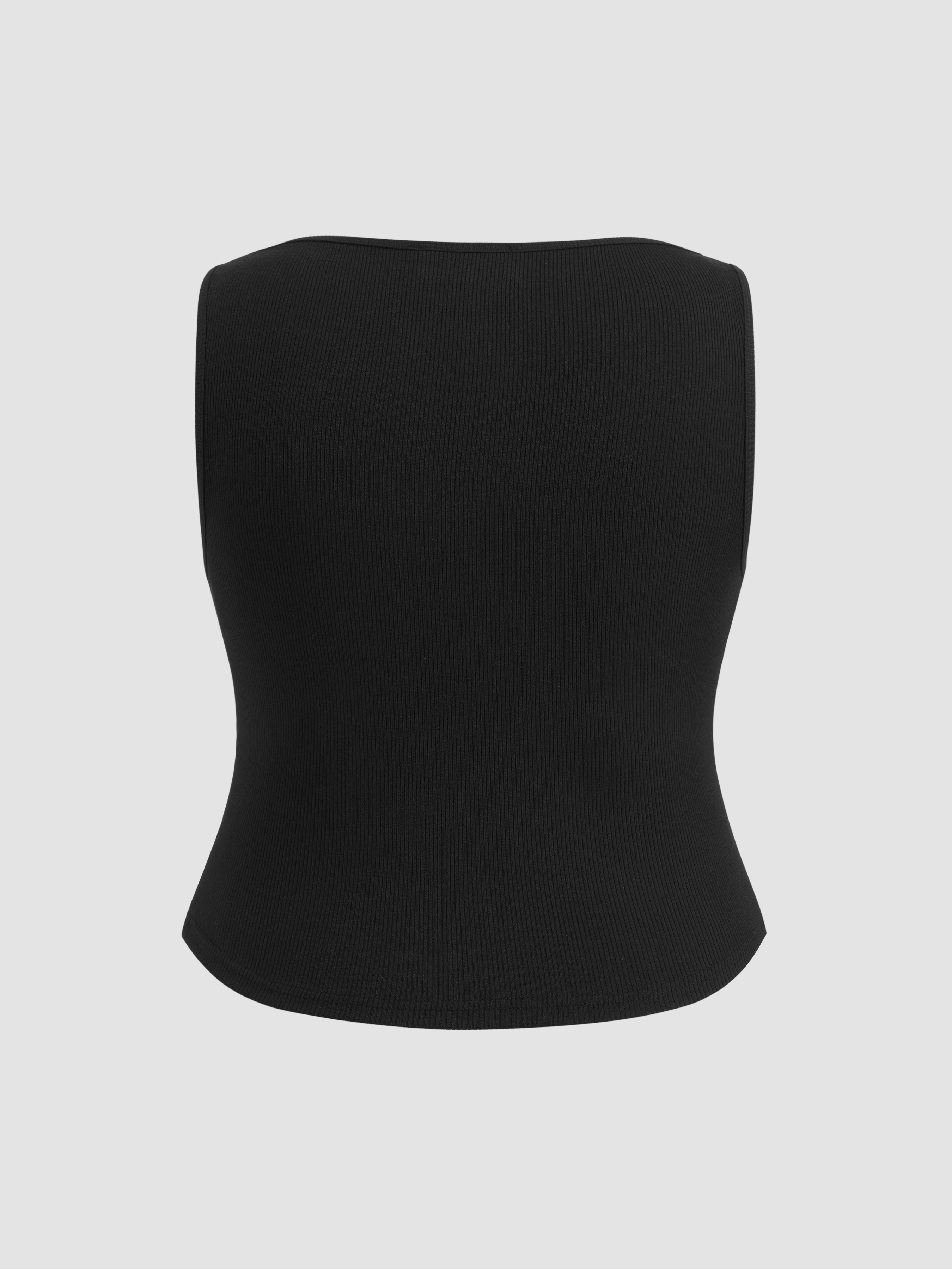 新品タグなし] elu boatneck cup tank top トップス