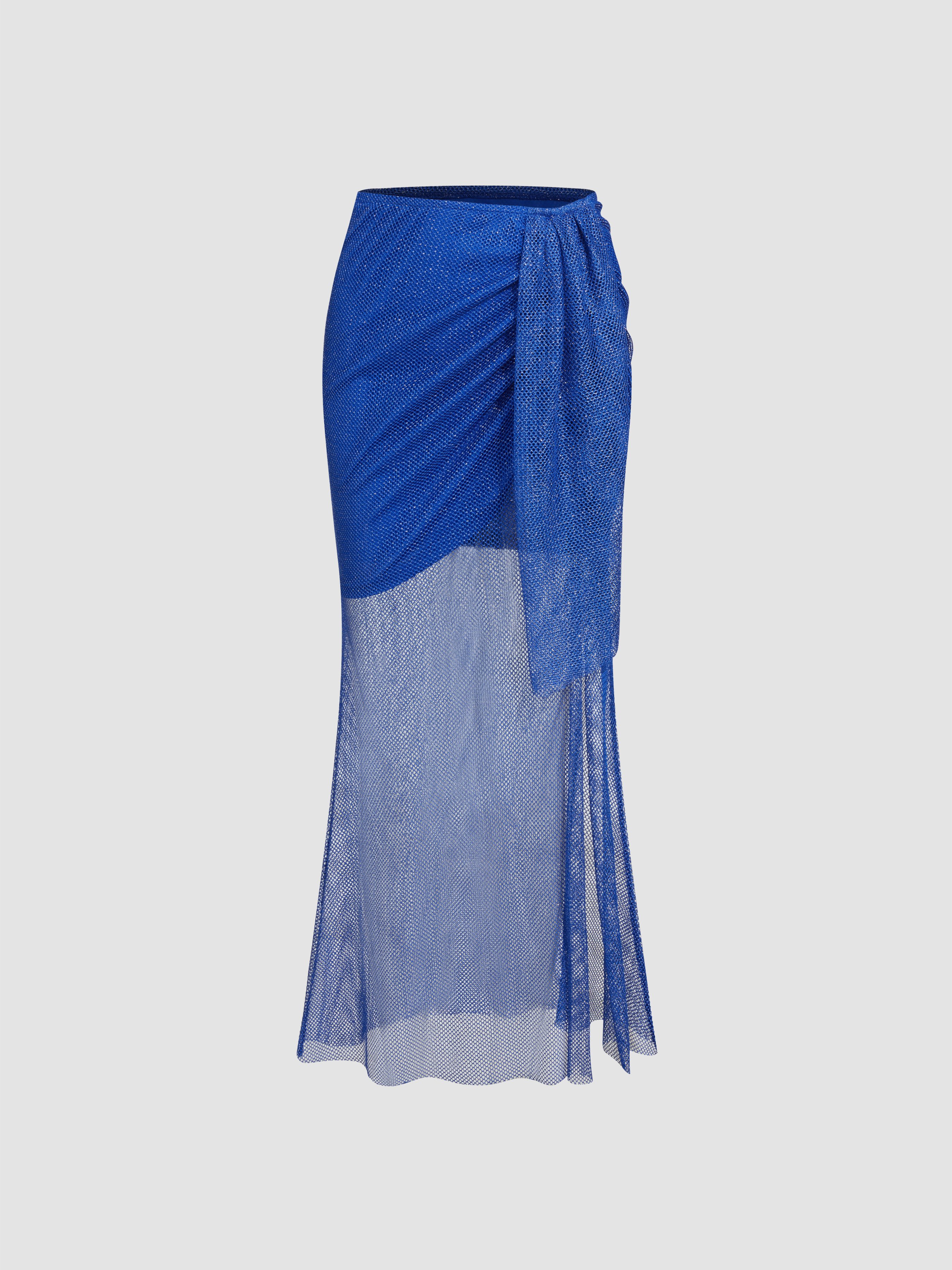 Ruched Maxi Skirt