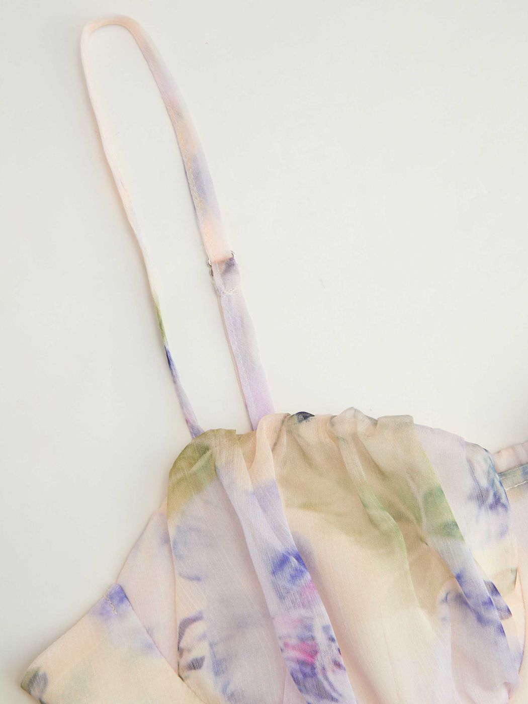 Chiffon Sweetheart Floral Cami Maxi Dress