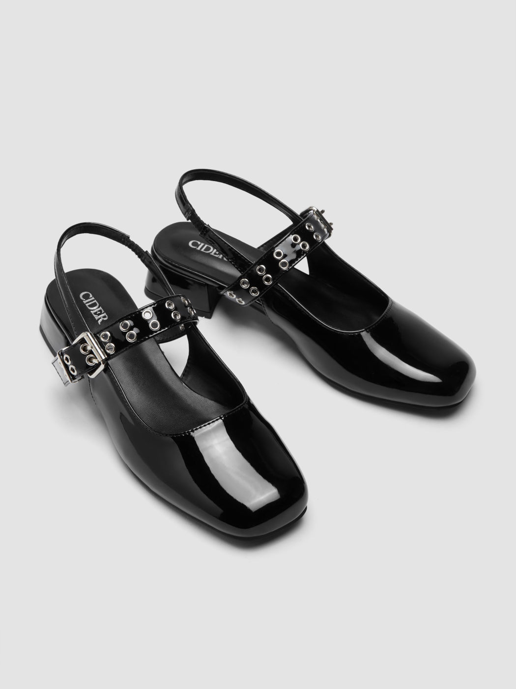 BUCKLE SLINGBACK MARY JANE SHOES