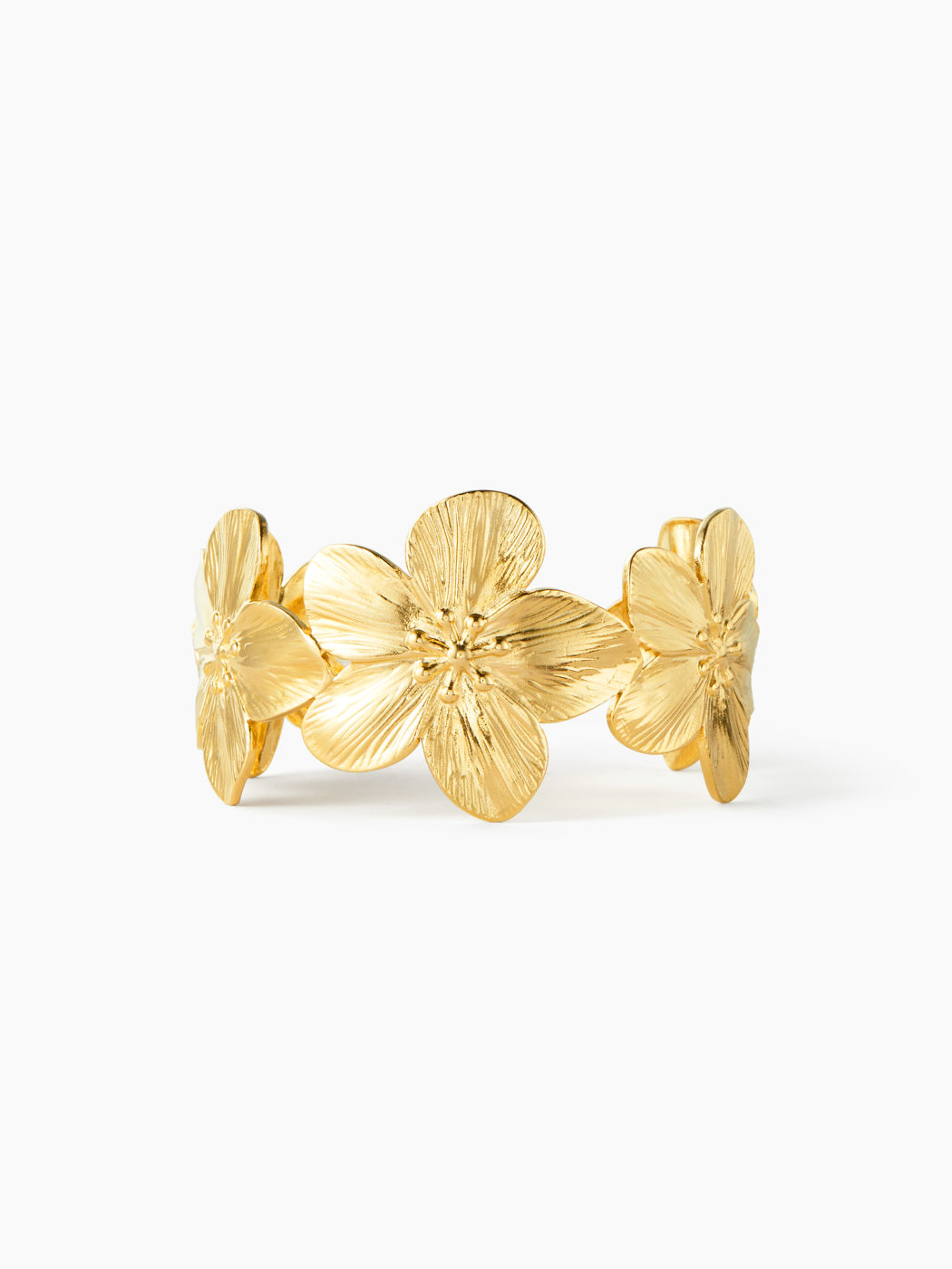18KT FLORAL CUFF BRACELET
