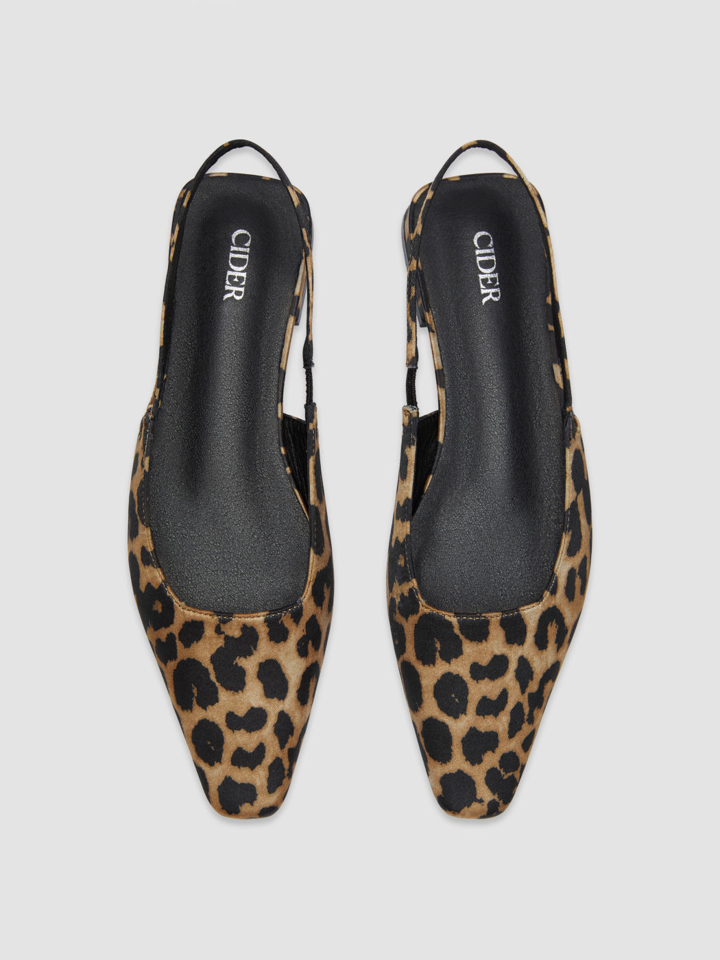 LEOPARD PRINT SLINGBACK FLATS