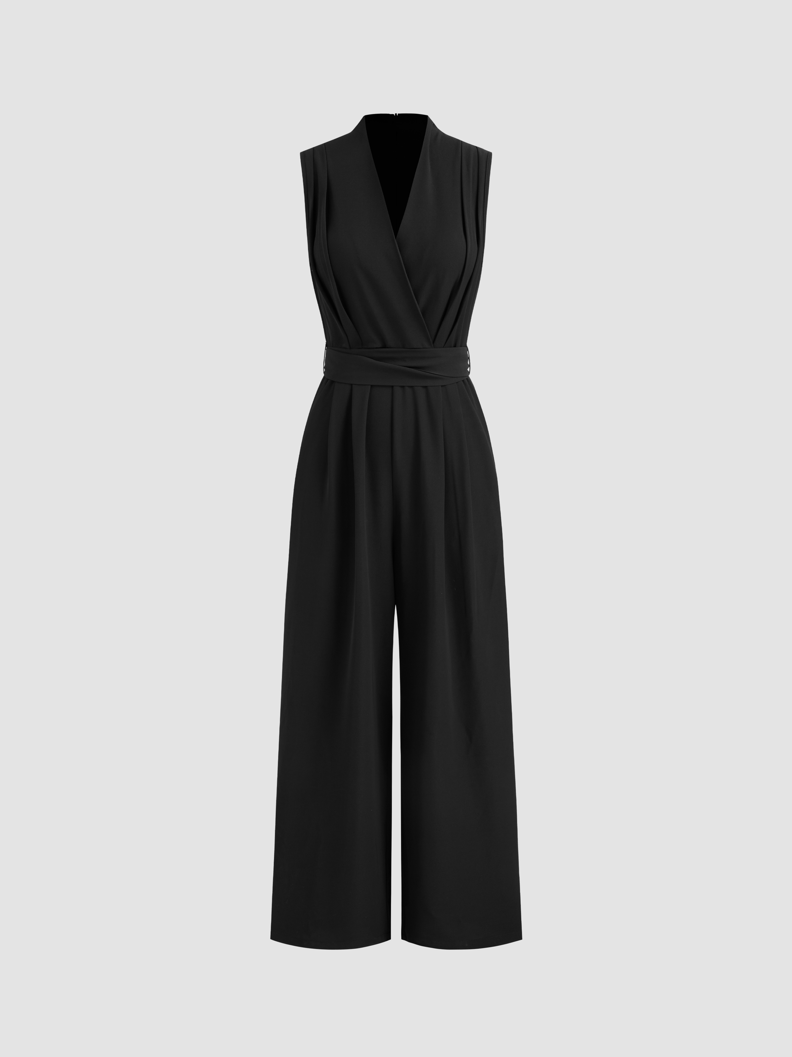【WOOHWA】JAL SLEEVELESS OPS ZZwxWA Jumpsuits for Women 2024 Summer Casual Sleeveless V