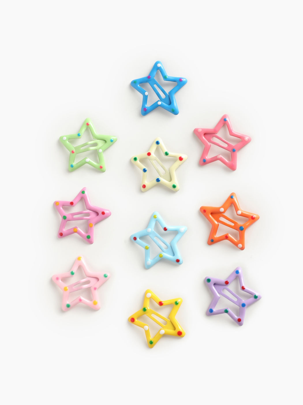 10PCS STAR HAIR CLIPS