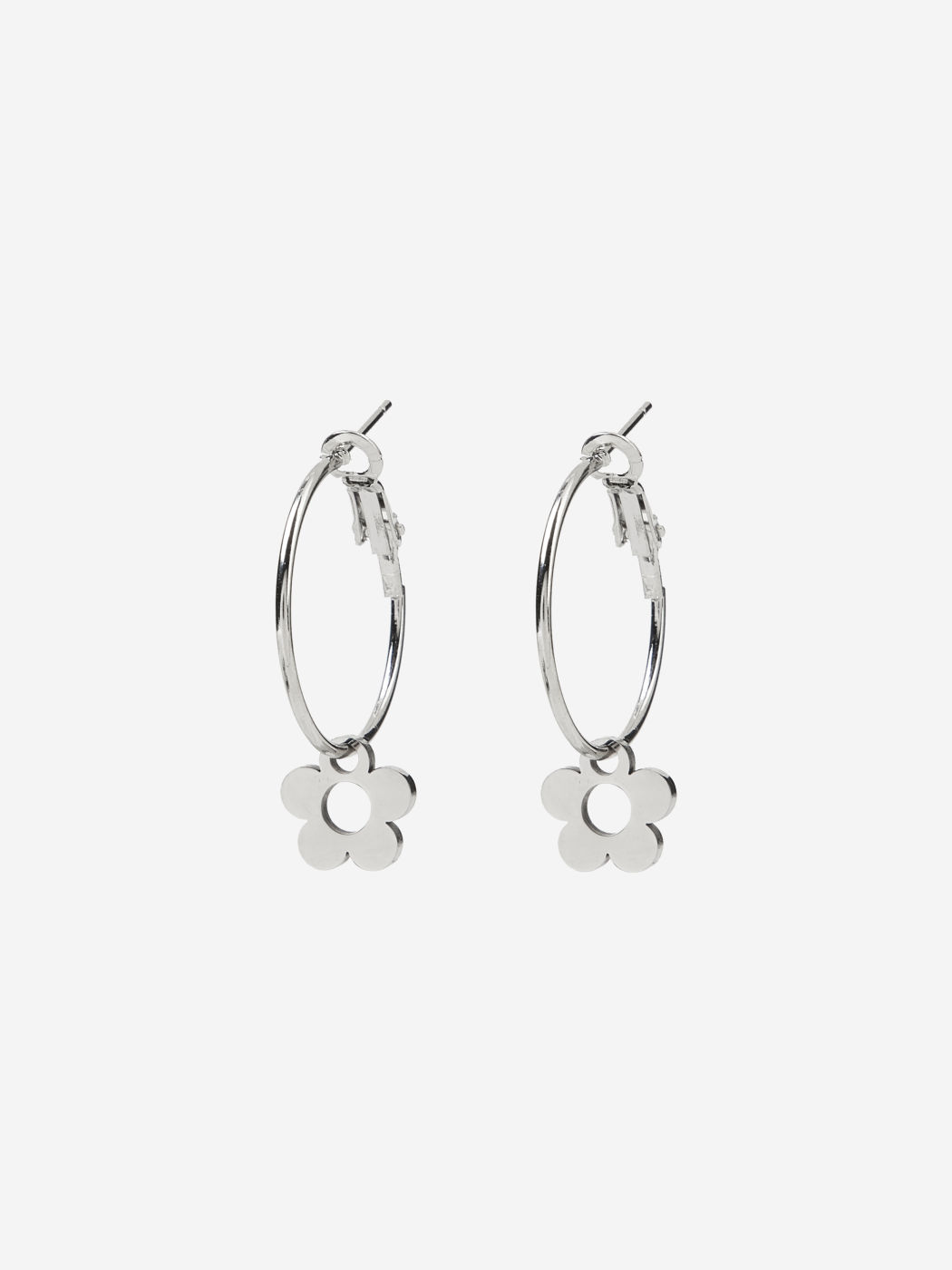 FLORAL HOOP EARRINGS