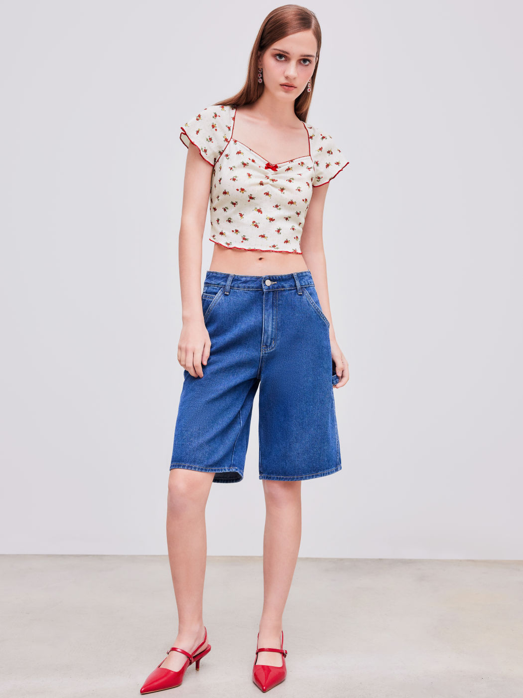  Jeans Solid Shorts