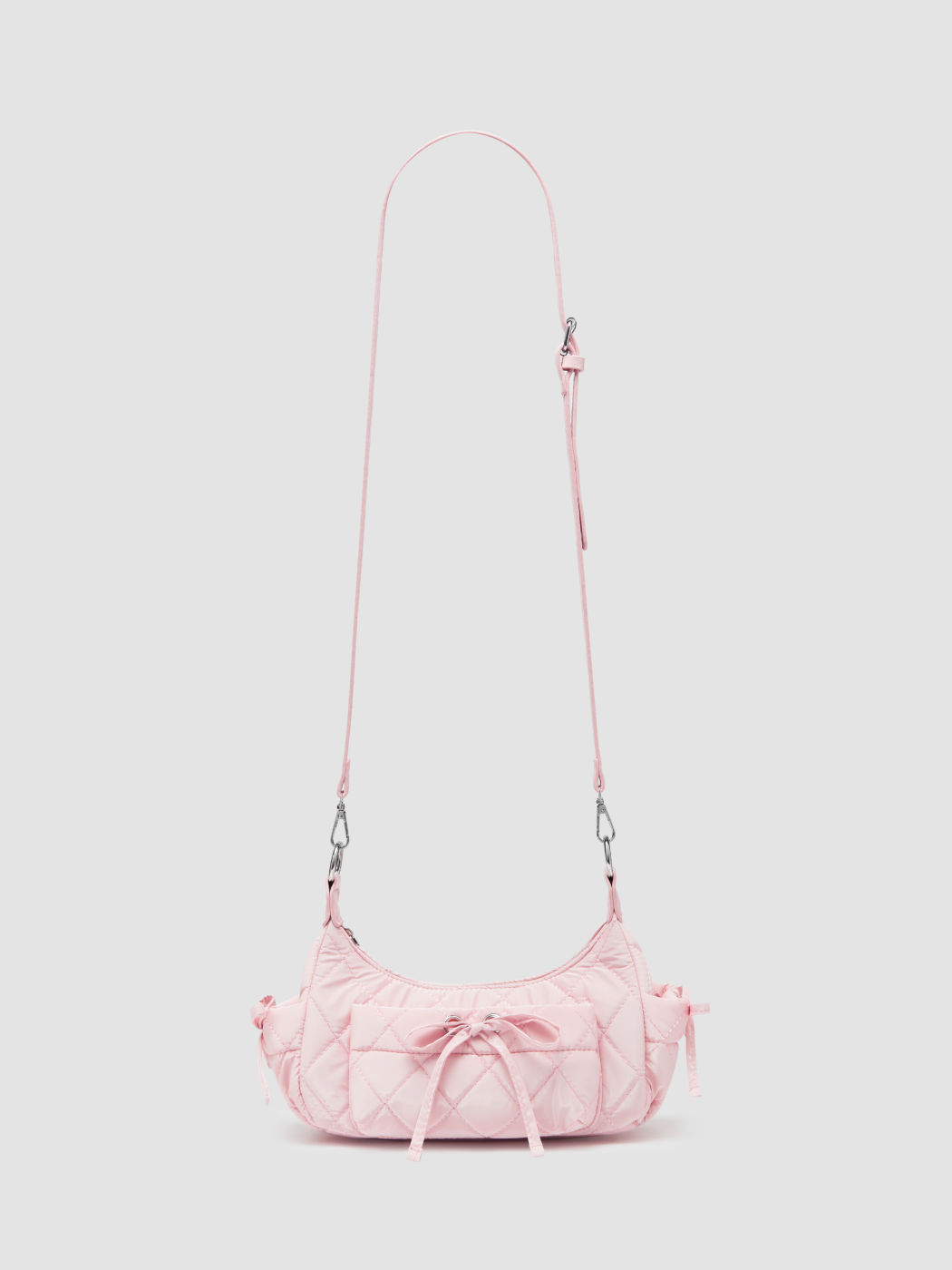 BORSA A TRACOLLA TRAPUNTATA CON NODO A FIOCCO