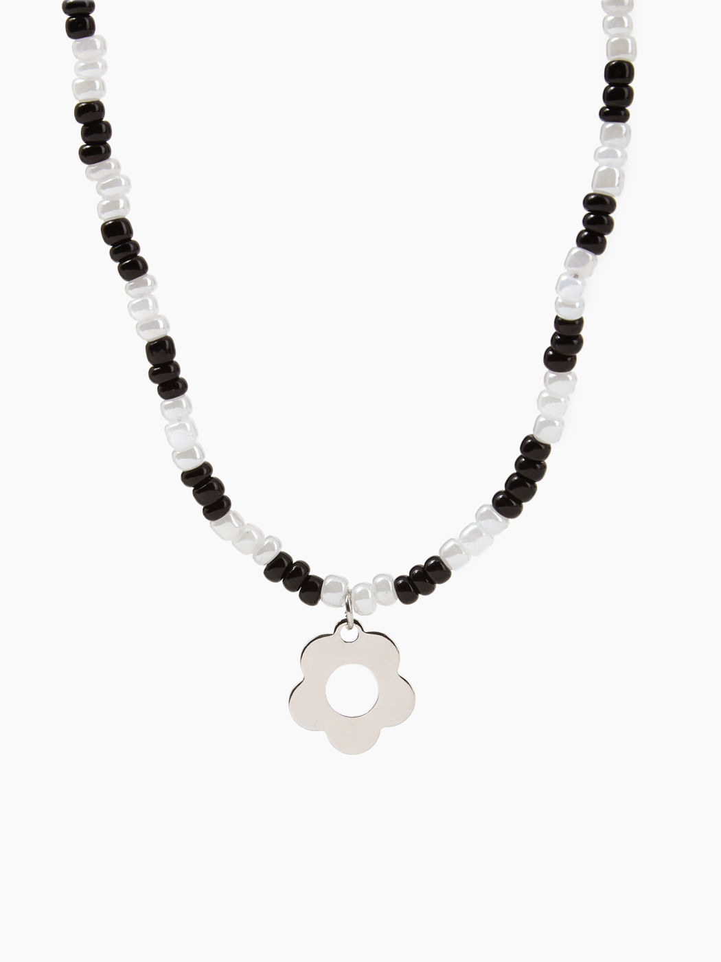 FLORAL PENDANT BEADED NECKLACE