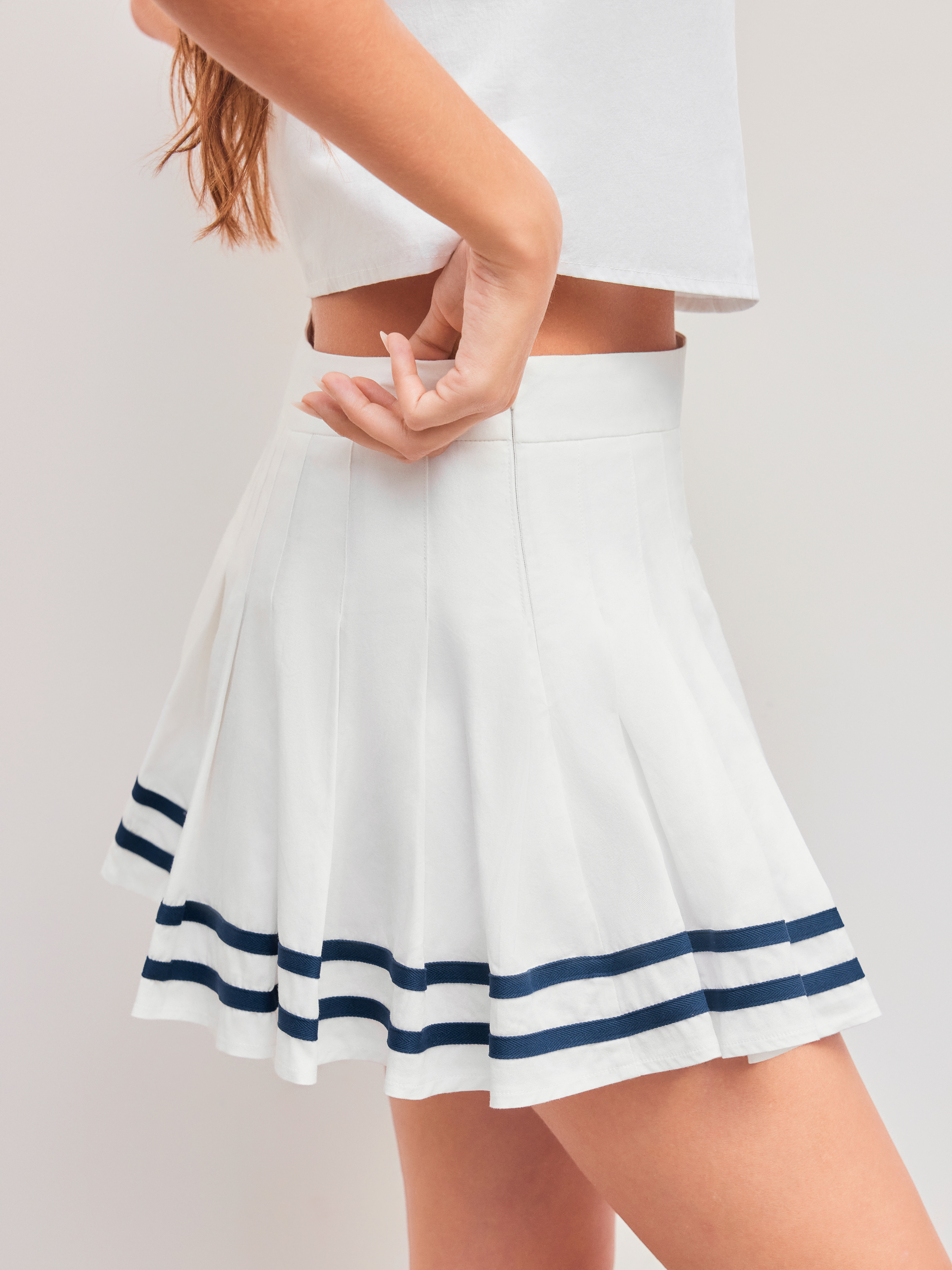 【BONNAE】Micro mini pleats skirt 2Colors Olive Mini 17