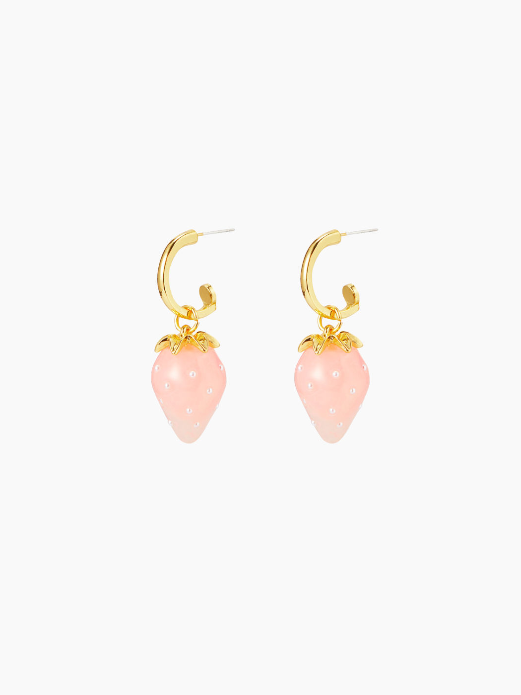 STRAWBERRY HOOP EARRINGS