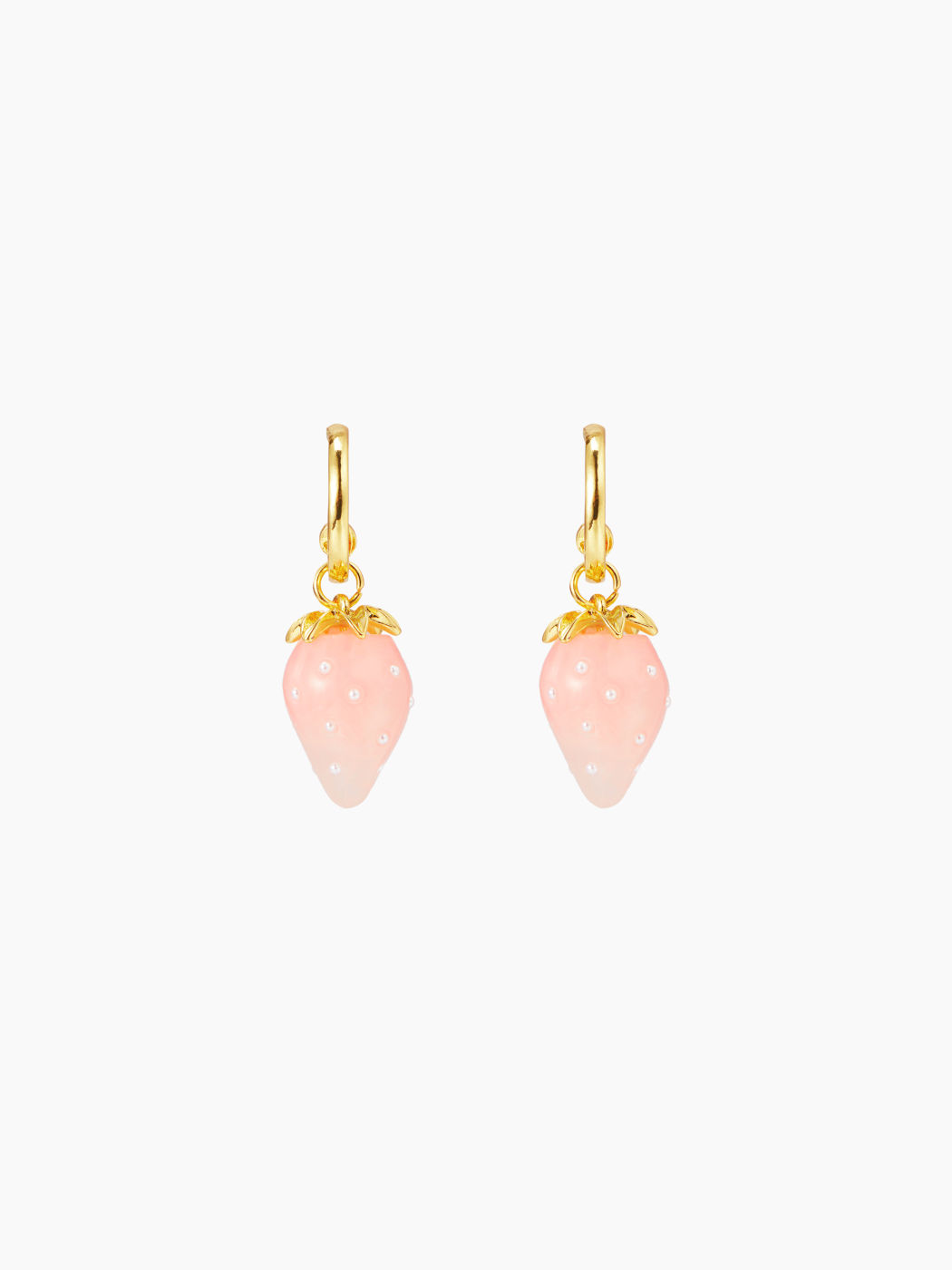 STRAWBERRY HOOP EARRINGS
