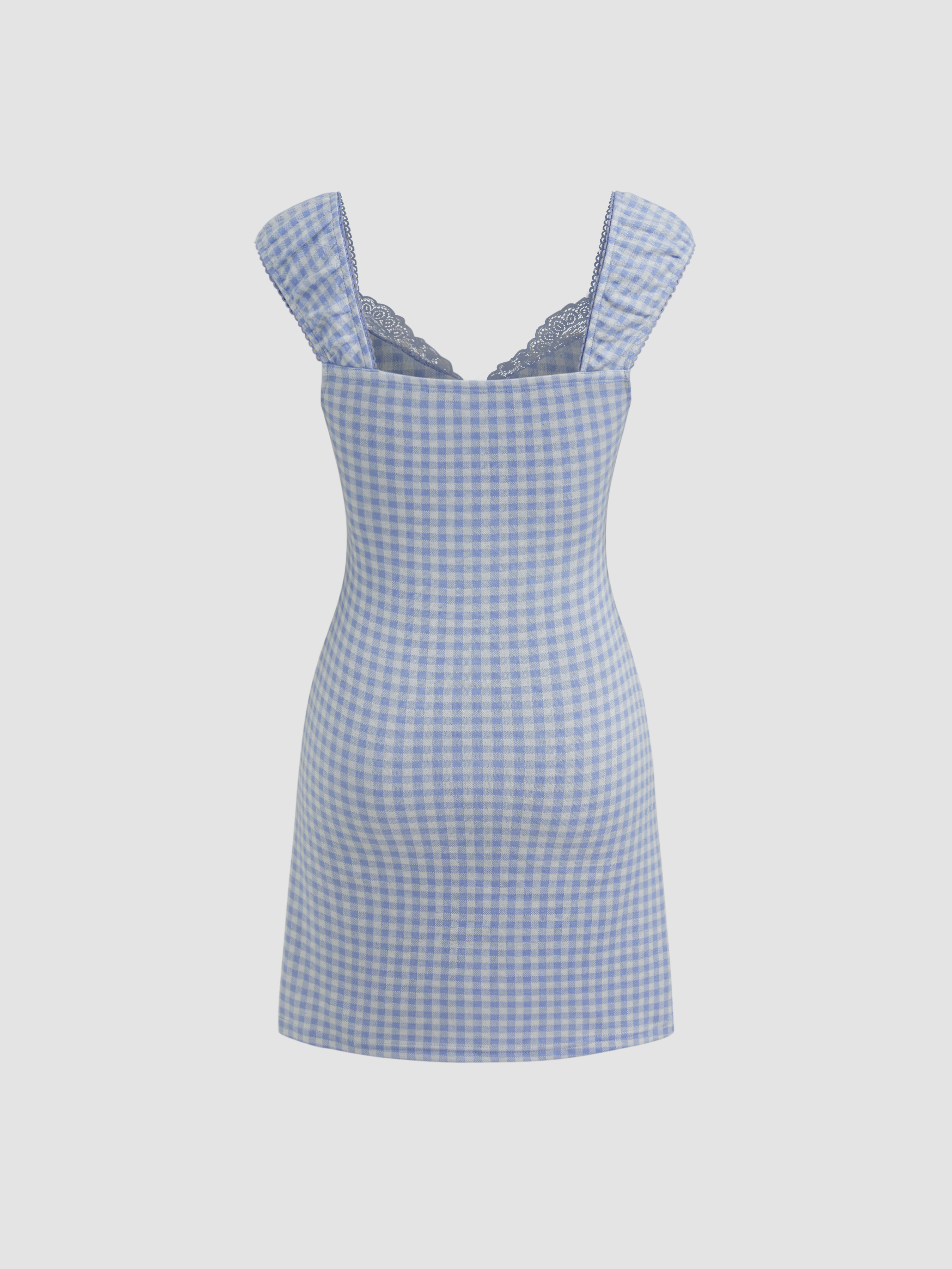 トップス fig London LINEN gingham mini dress Shanty Linen Mini Dress in Gingham | Drift Boutique