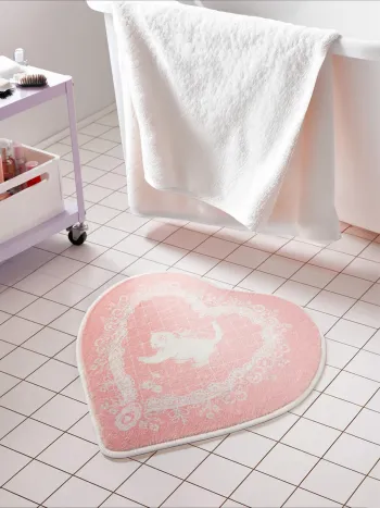 Tapis lavable motif chat