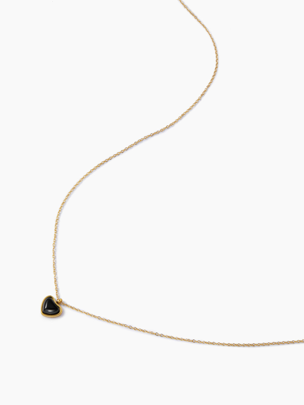 Roter Herz-Edelstein-Anhänger Halskette