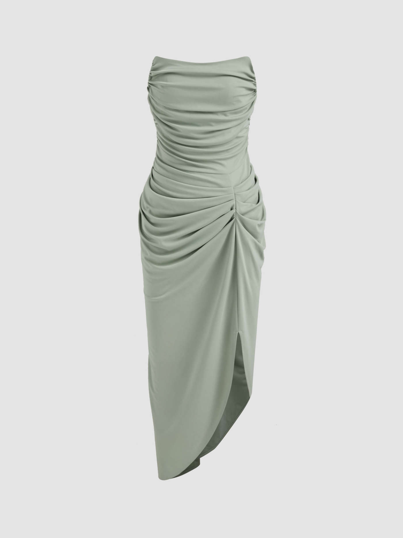 Cowl Neck Sleeveless Mermaid Midi Dress