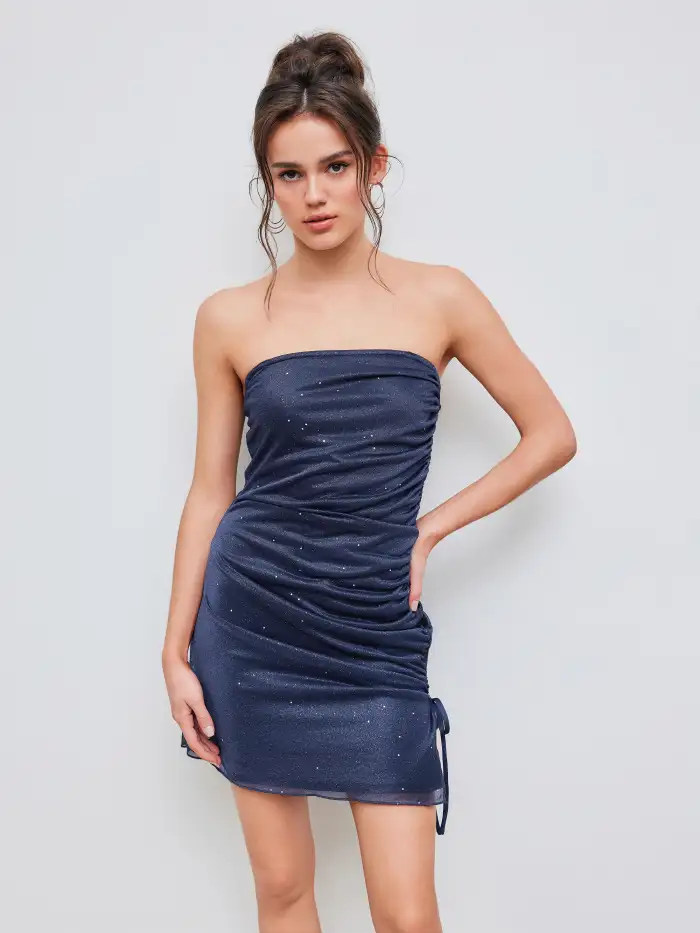 slim fit dress slacks Short Cocktail Glitter Sequin Homecoming Dress main image 0
