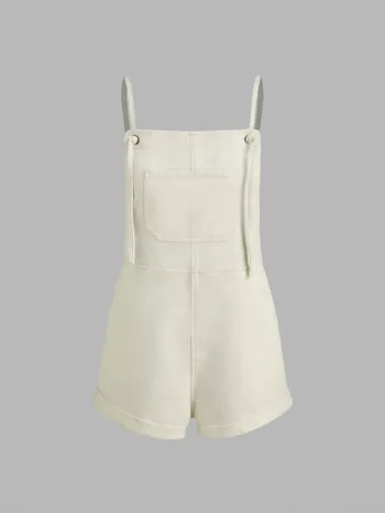 Jeans-Pocket Ultra-Kurz-Strampler