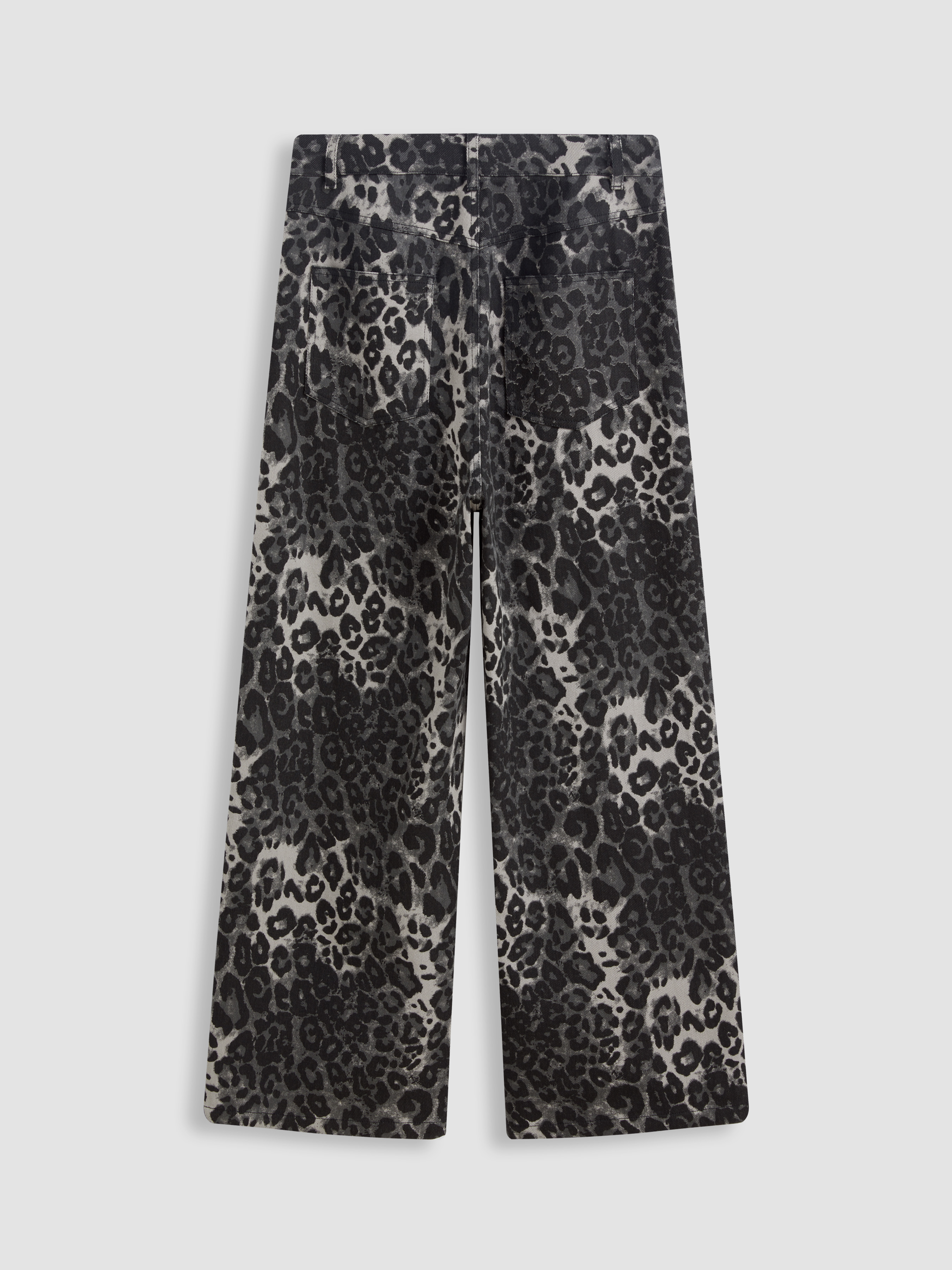 【SATIIIZ】Ness Curved Leopard Denim Pants SATIIIZ】Ness Curved Leopard Denim Pants (SATiiiZ/デニム