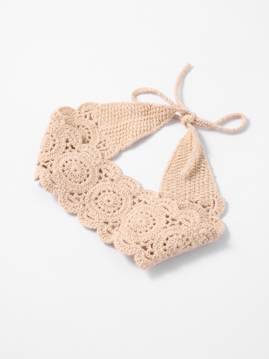 FLORAL KNIT HEADSCARF