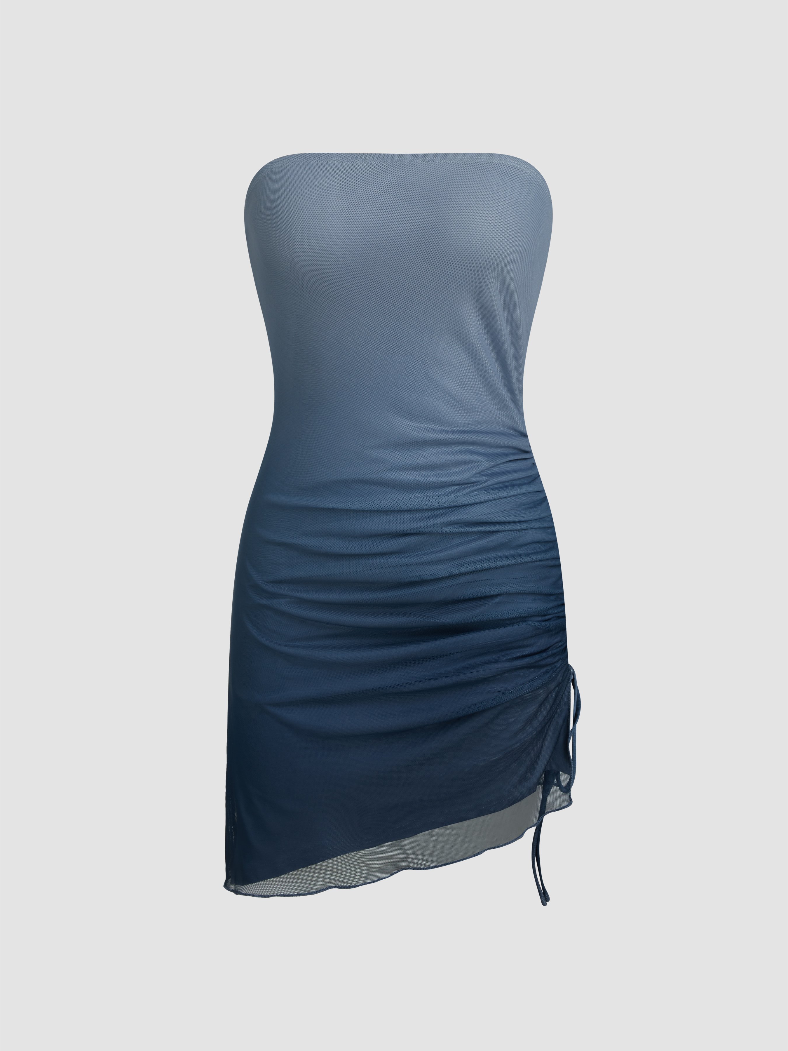 sachin and babi light blue dress De La Vali Ravenna Draped Jersey Mini Dress