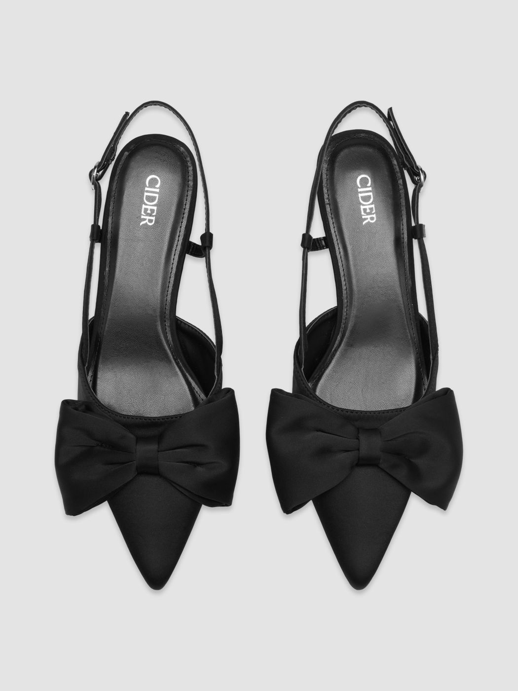 BOWKNOT SATIN HEELS