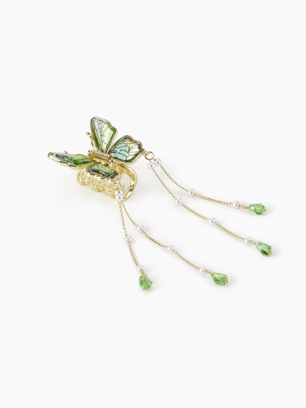 BUTTERFLY TASSEL HAIR CLAW