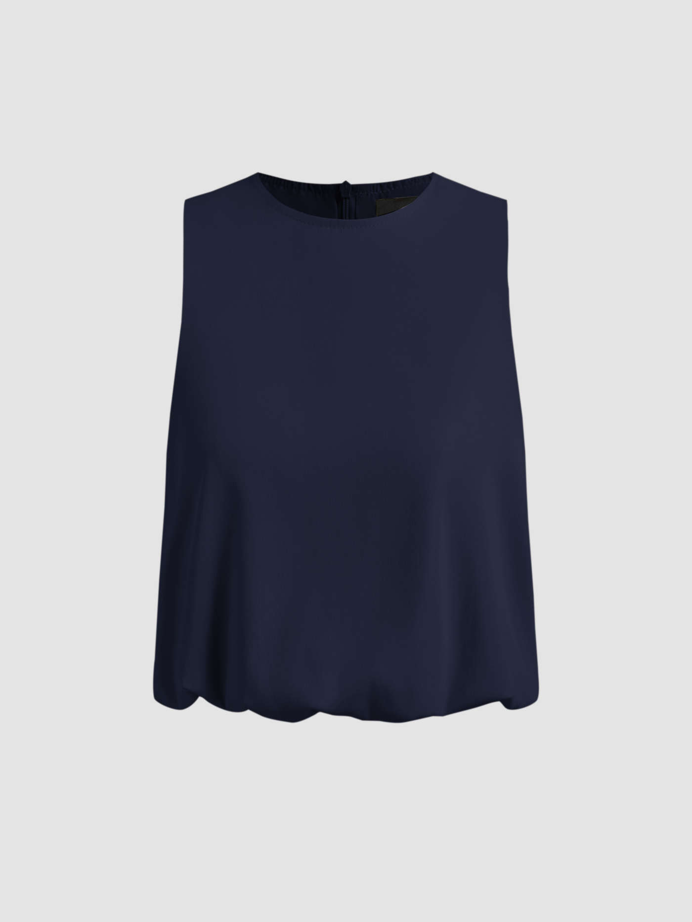 Woven Round Neck Solid Crop Tank Top & Mid Rise Ruffle Maxi Skirt