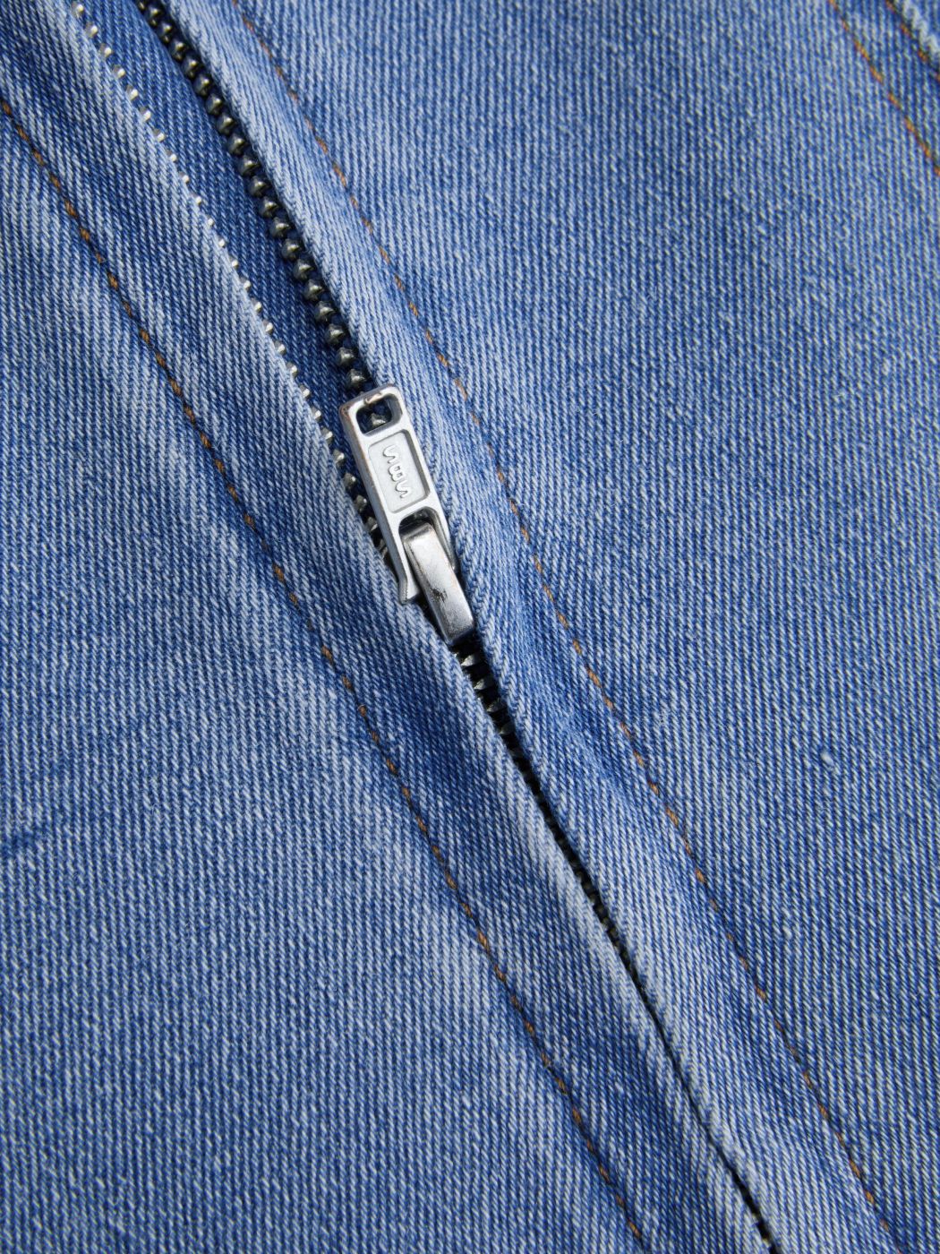 Jeanskleid mit Rüschen und Spaghettiträgern Maxikleid