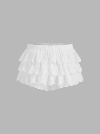 Pantaloncini Bloomer Micro a Strati Solidi a Vita Bassa in Cotone 100%