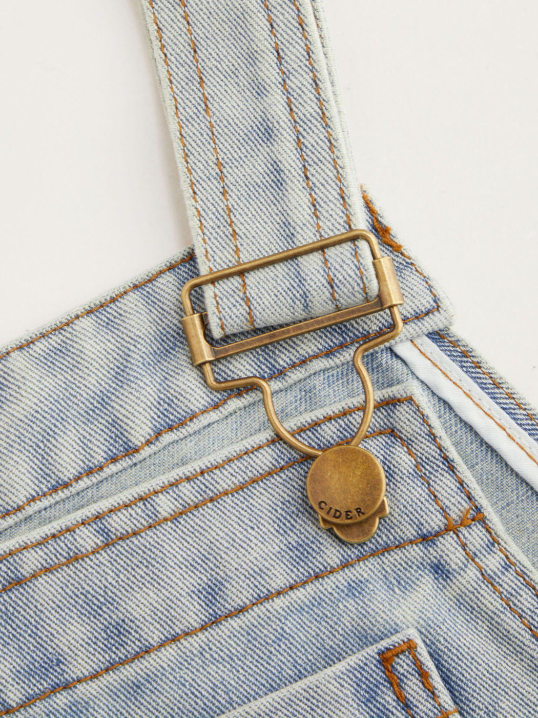 Denim Square Neck Solid Pocket Buckle Up Mini Dress