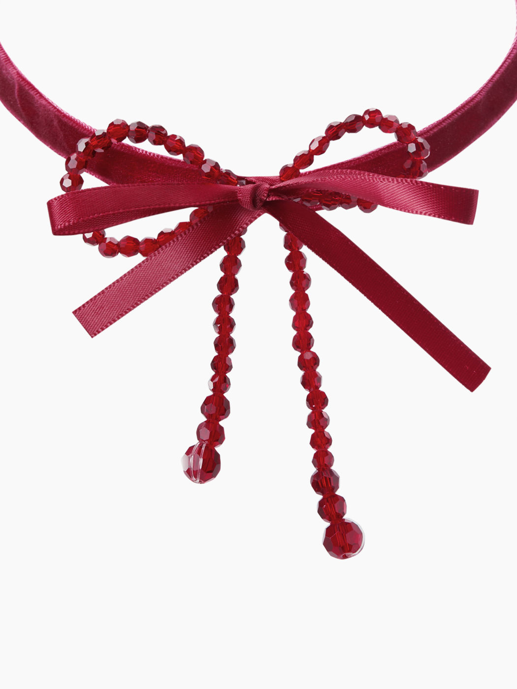 BEADED BOWKNOT CHOKER