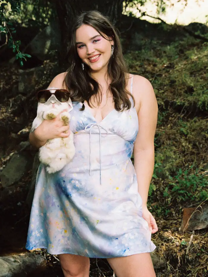 wedding dresses spaghetti straps A Line Satin Dress with Slit Boho Wedding Gown QW2653 US16 / White Women's Plaid Sleeveless Dresses BDAYMAGIC25 making it a wise Dress Length:PETITE - UNDER 5'3