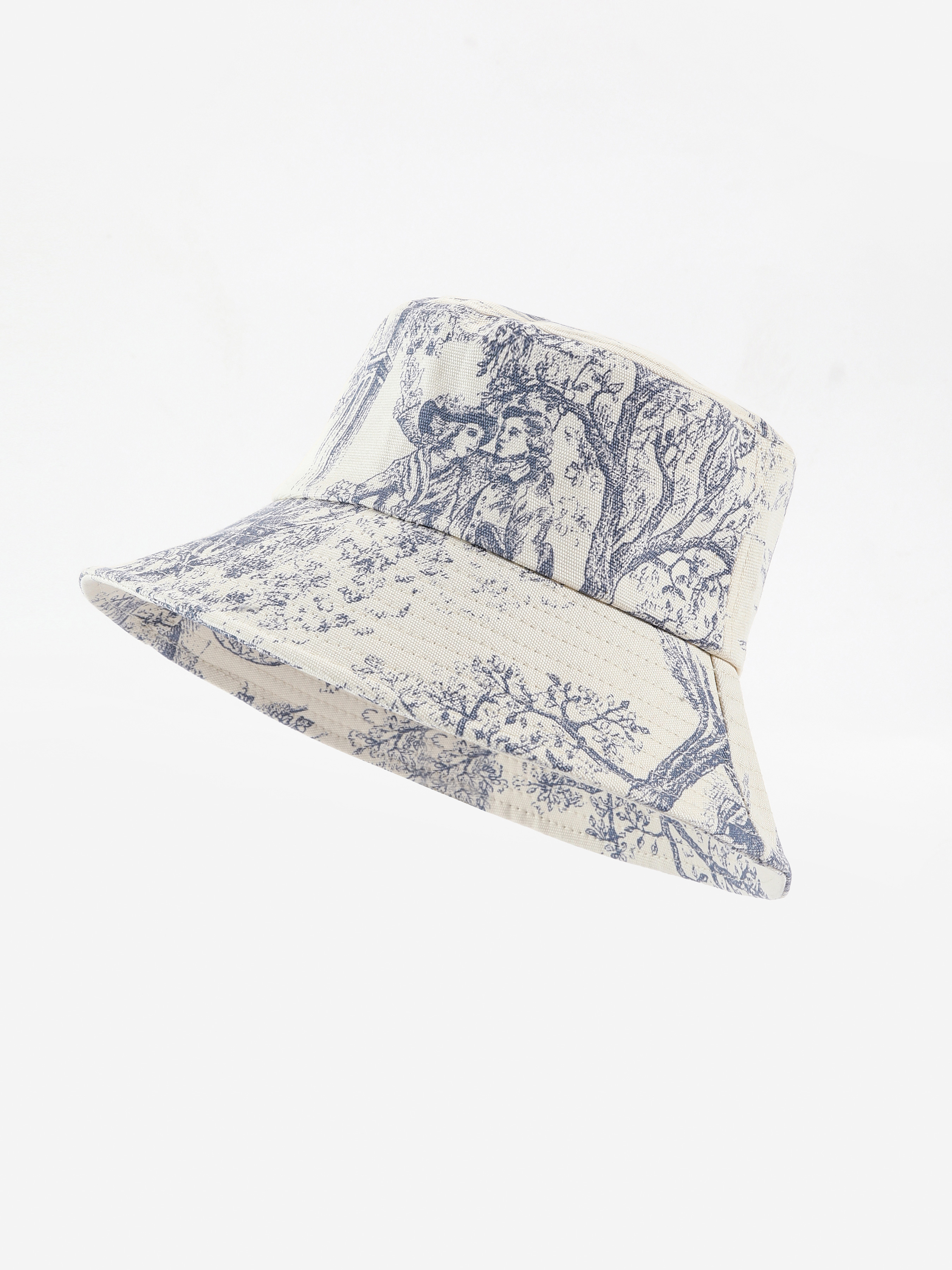【chi-e-e-i 】poppyTOILE DE JOUY CAP Toile de Jouy cap – POPPY