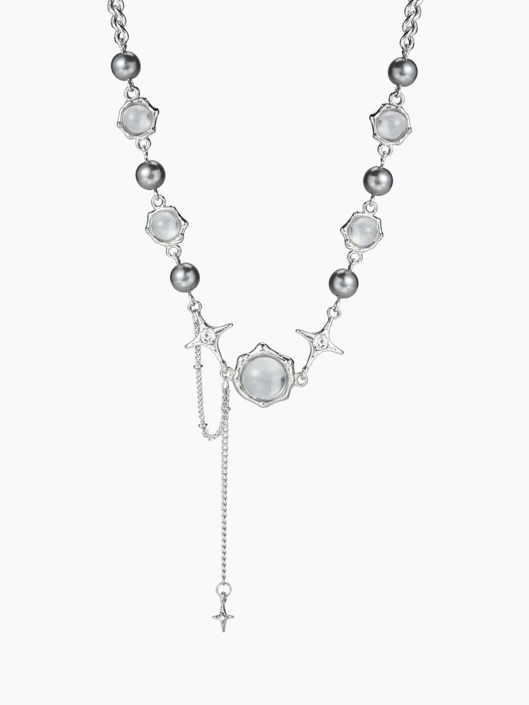 GEMSTONE STAR METALLIC NECKLACE 
