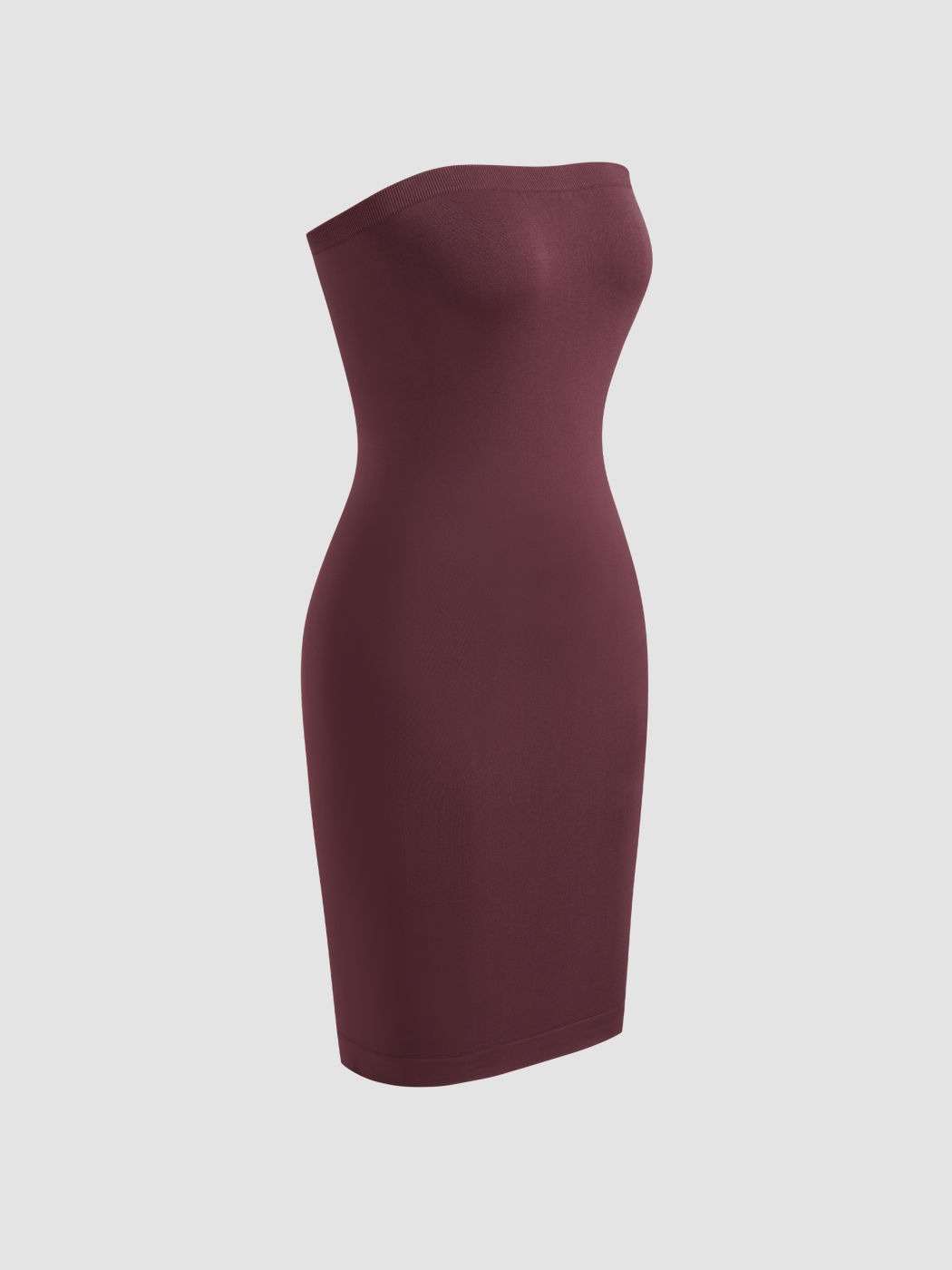 Nahtloses einfarbiges Tube-Midikleid