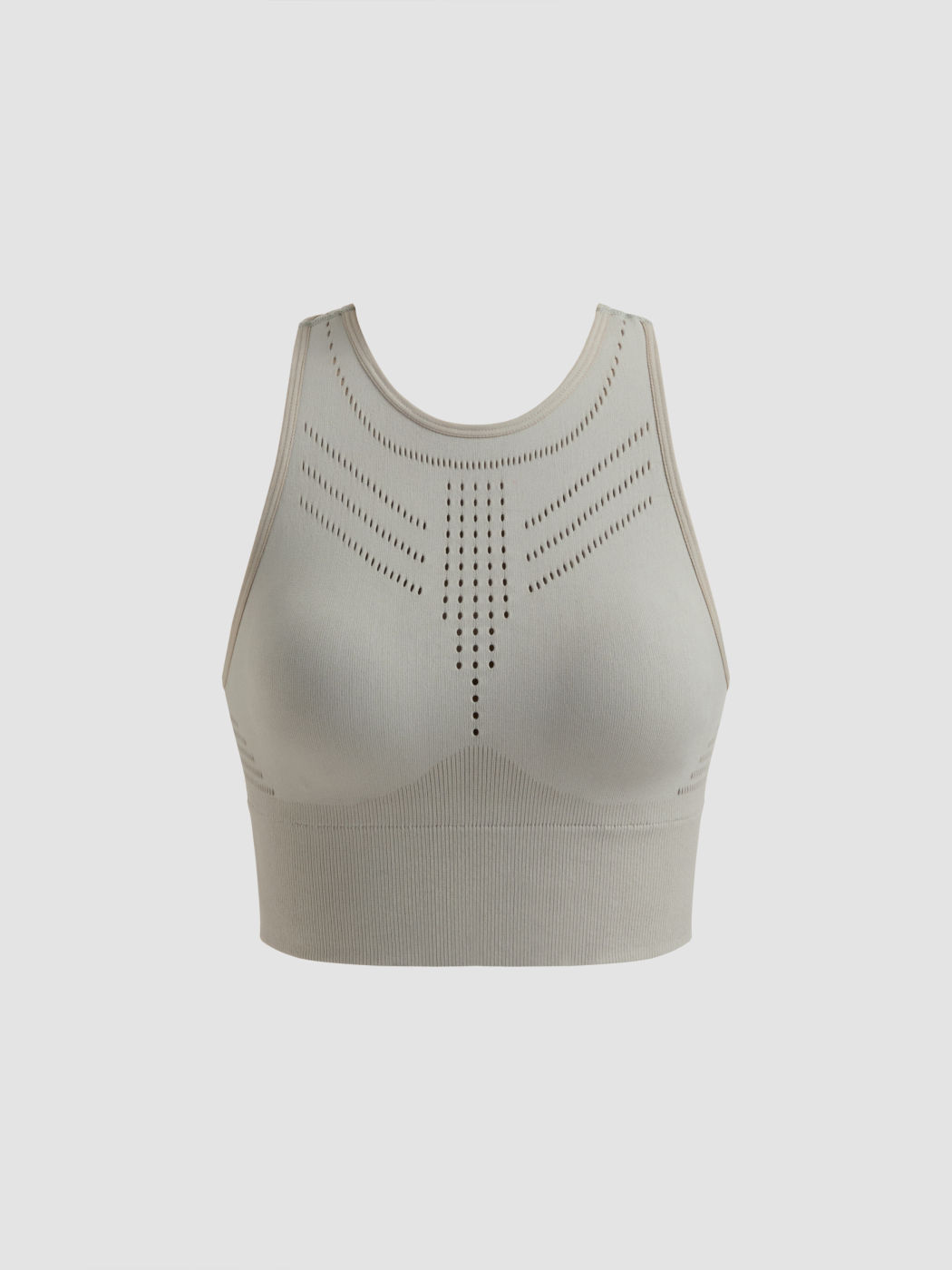 SEAMLESS CROSSBACK SOLID ACTIVE TANK TOP