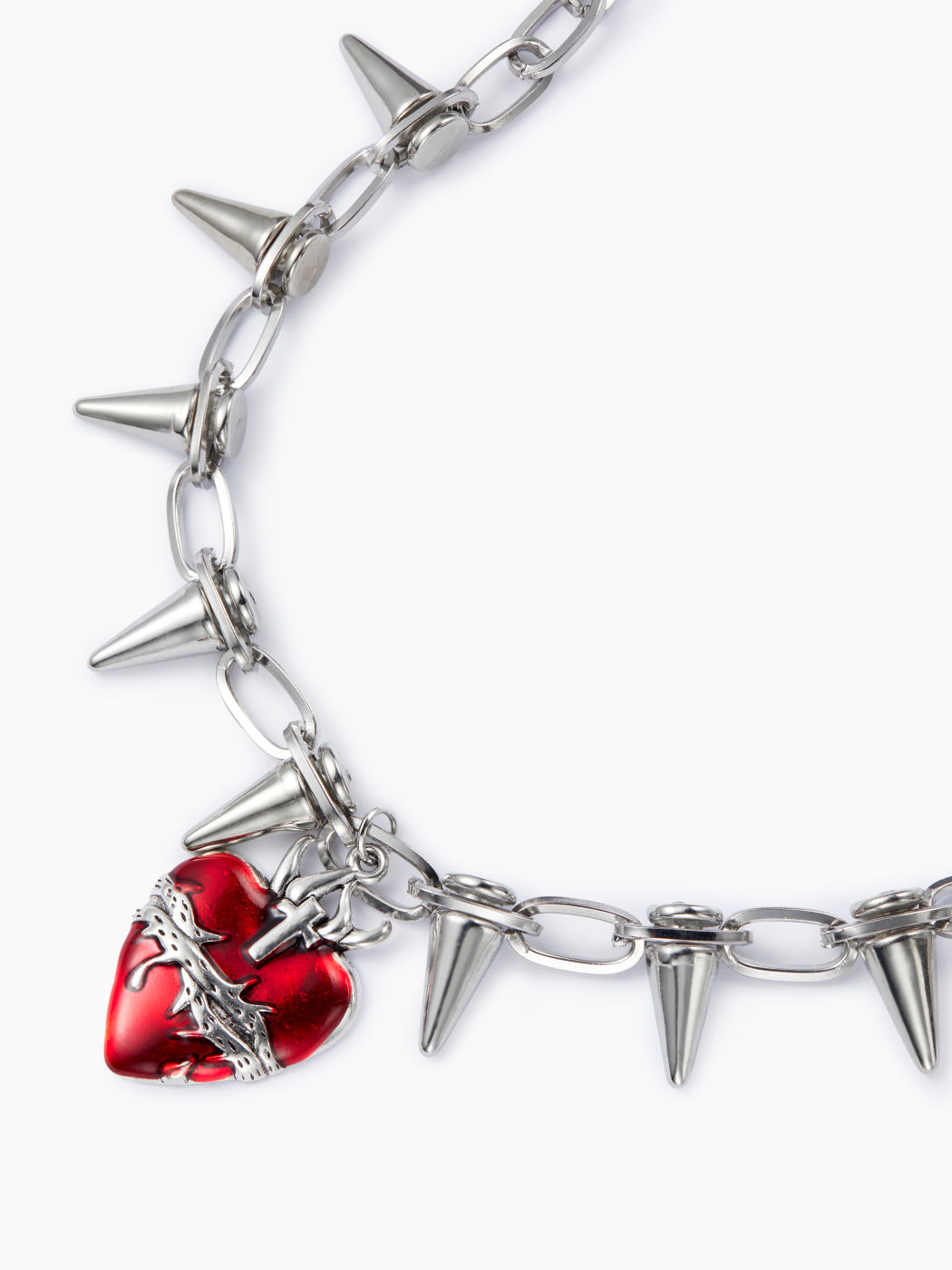 GOTHIC HEART PENDANT NECKLACE