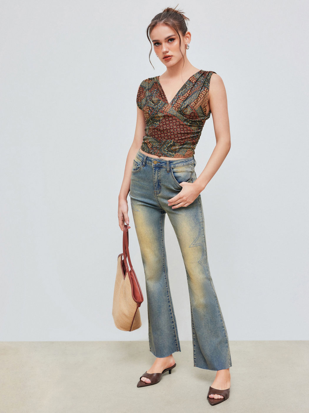 V-neck Aztec Tank Top 